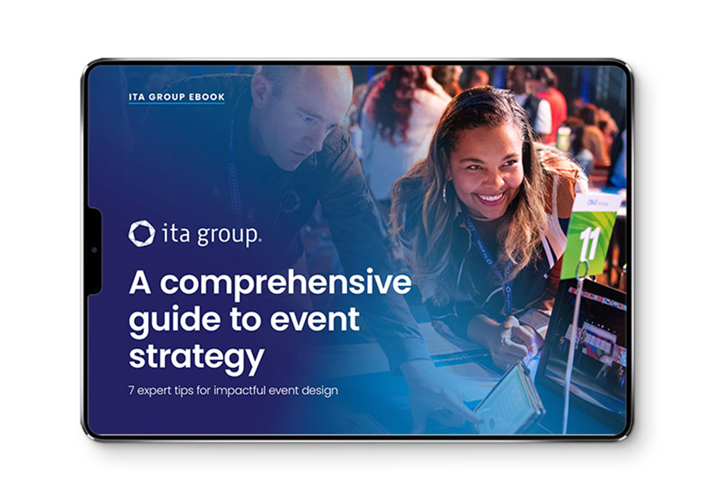 cover of a comprehensive guide to event strategy on ipad